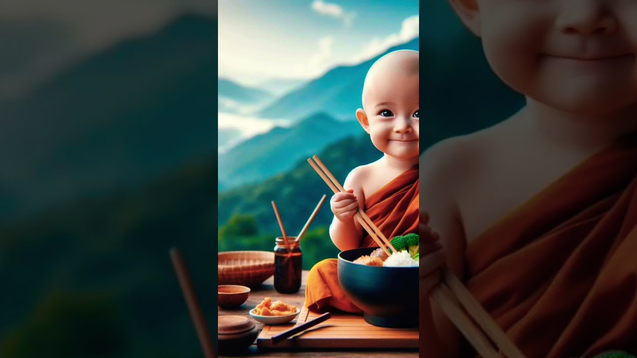 cute little monk 🥰🙈☘️🌿🍁 #bollywood #shridarbar #song