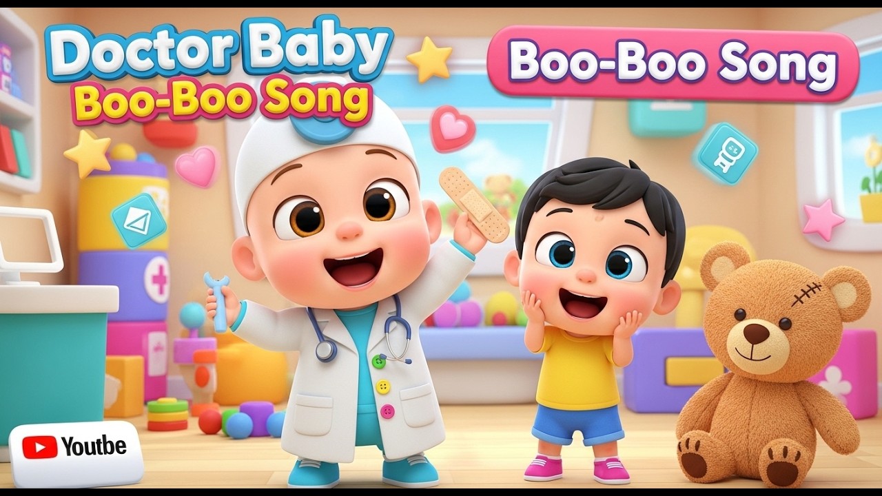 Doctor Baby Boo-Boo Song 👶🩺 | Boo Boo All Gone! | Kids Songs & Nursery Rhymes