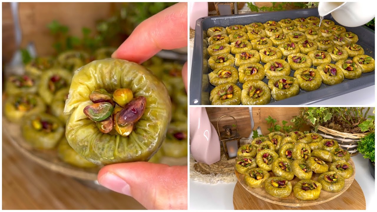 حلويات العيد 🎉سوار  الست الرائعة محشية بالفستق الحلبي والطعم ياسلام 😍