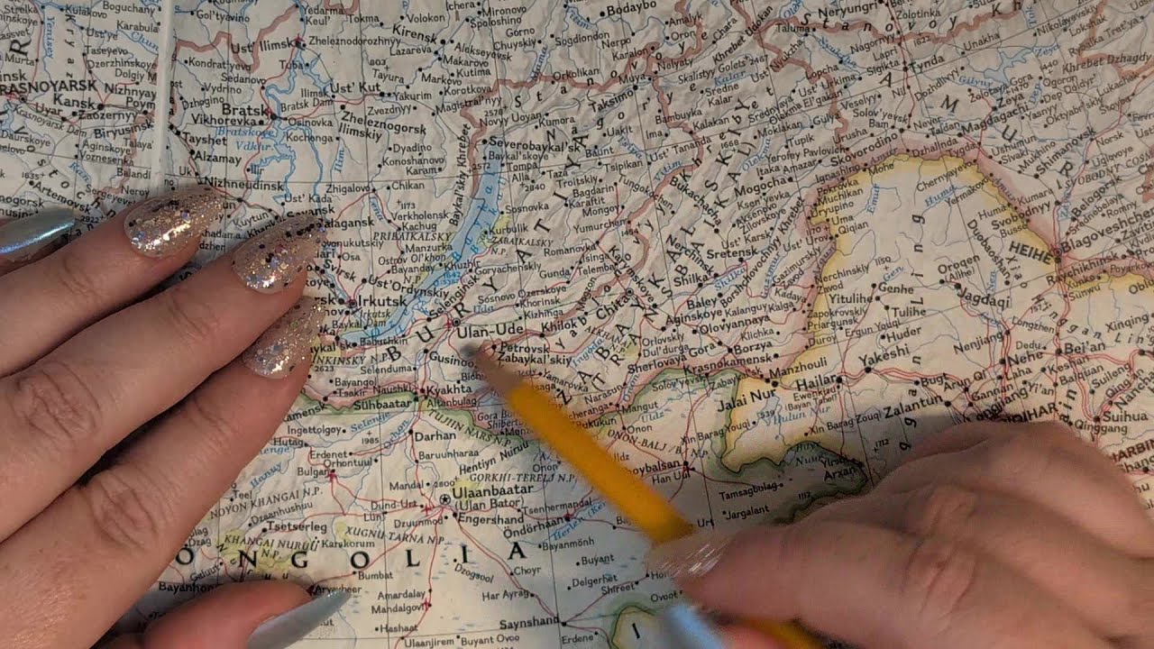 ASMR ~ Buryatia, Russia History & Geography ~ Soft Spoken Map Tracing Google Earth