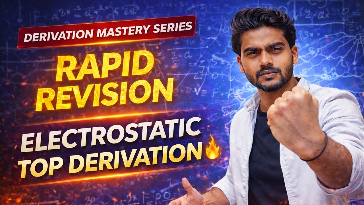 Electrostatics Top Derivations 🔥 | Boards Favourite Questions | Class 12 Physics | part 1