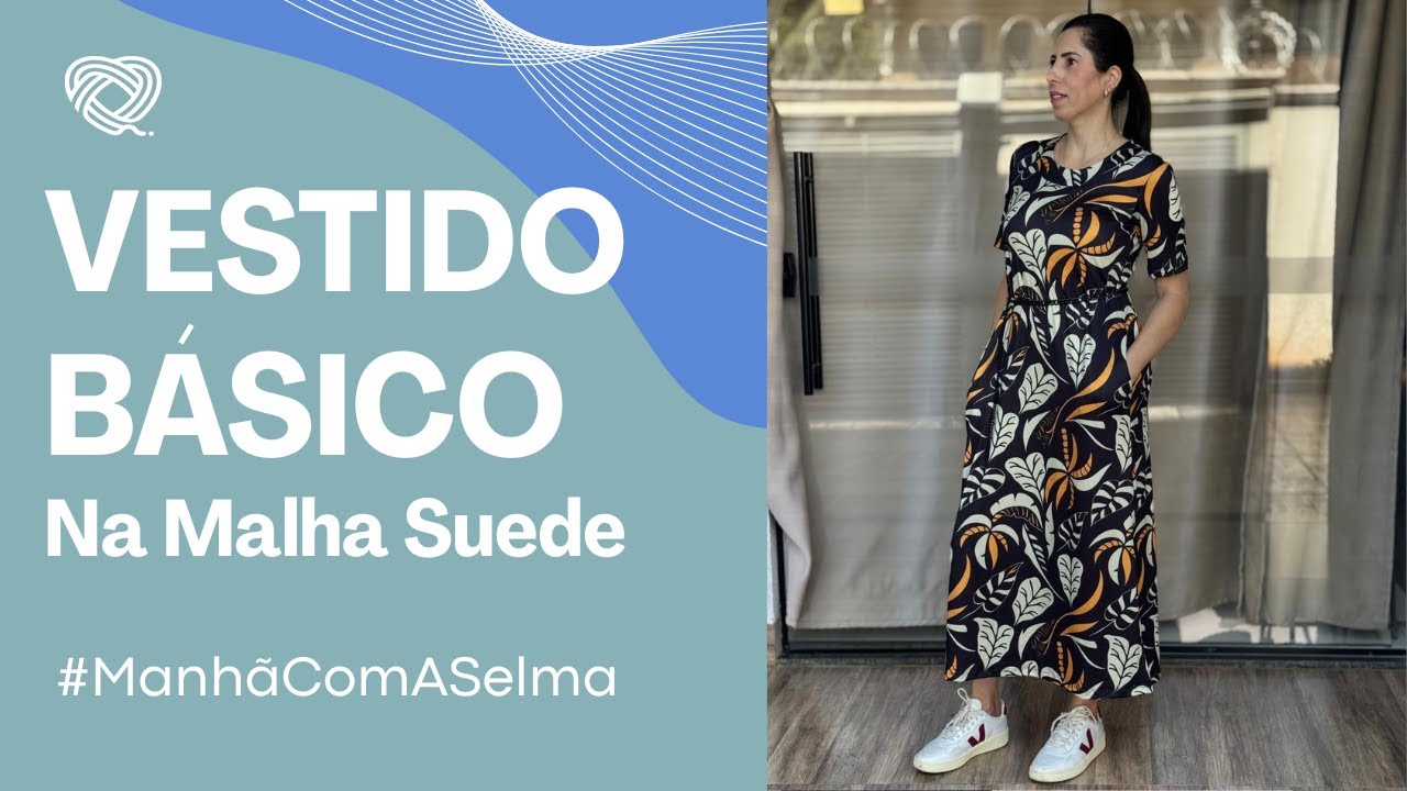 Vestido Básico na Malha Suede - Manhã com a Selma #45