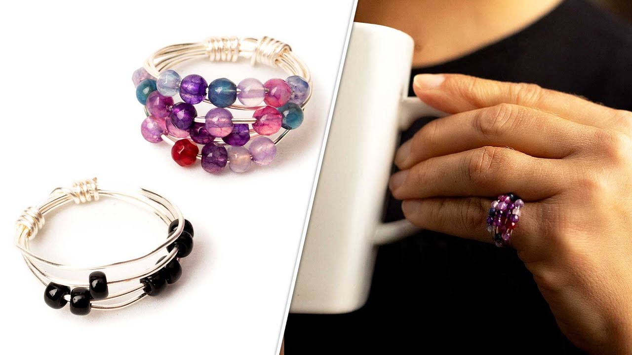 Wire Fidget Ring - DIY Jewelry Making Tutorial by PotomacBeads