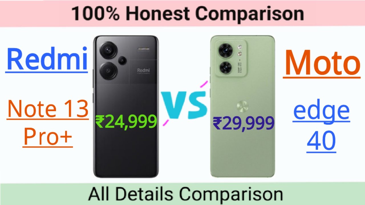 Redmi Note 13 Pro Plus vs Moto edge 40 @thetechnicalgyan  Moto edge 40 vs redmi note 13 Pro plus