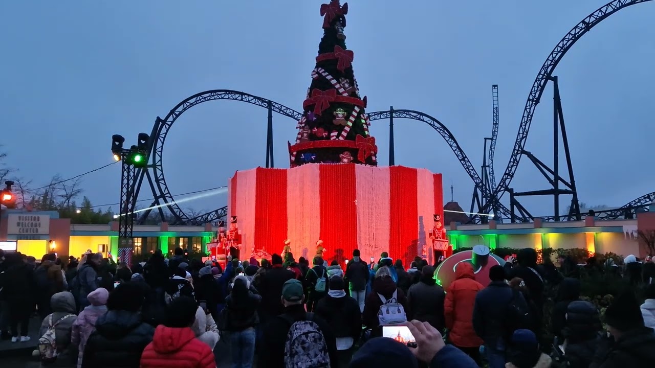 Movie Park's Hollywood Christmas, Opening ceremony 2024 8K on a distance. 06-01-2024
