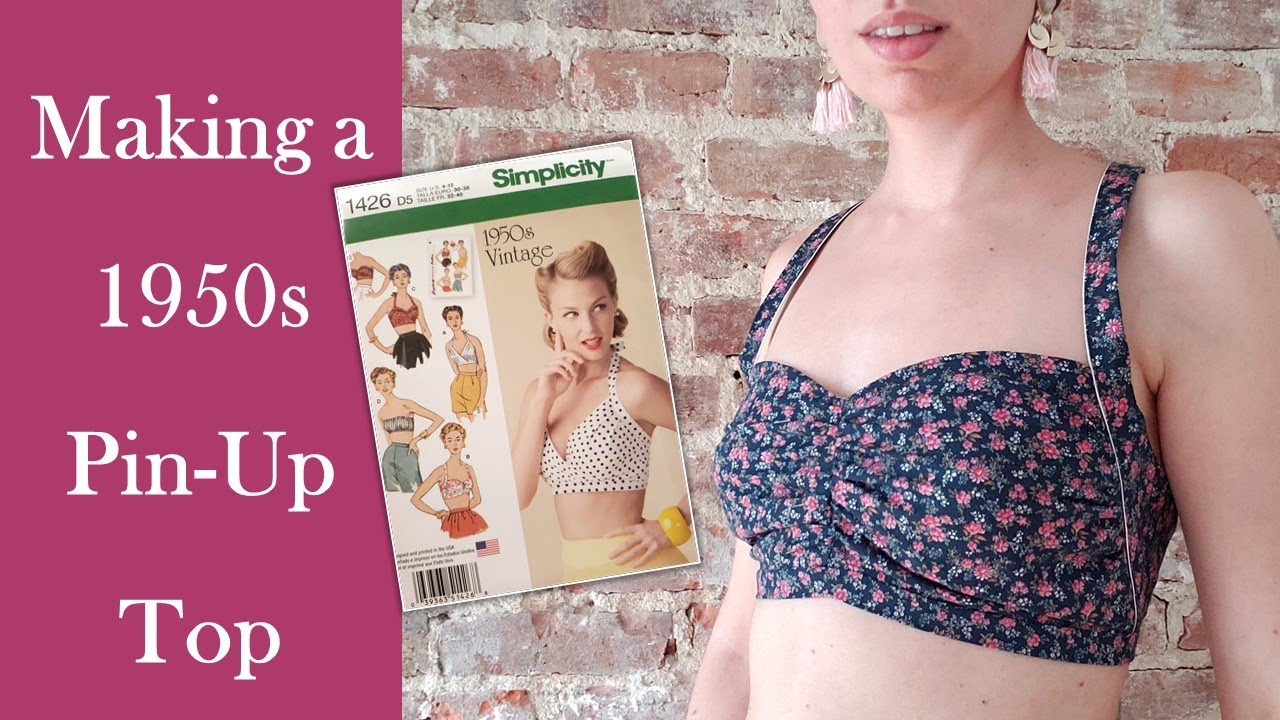 Making a 1950s Pin-Up Top | Simplicity 1426 Pattern Review & Tutorial
