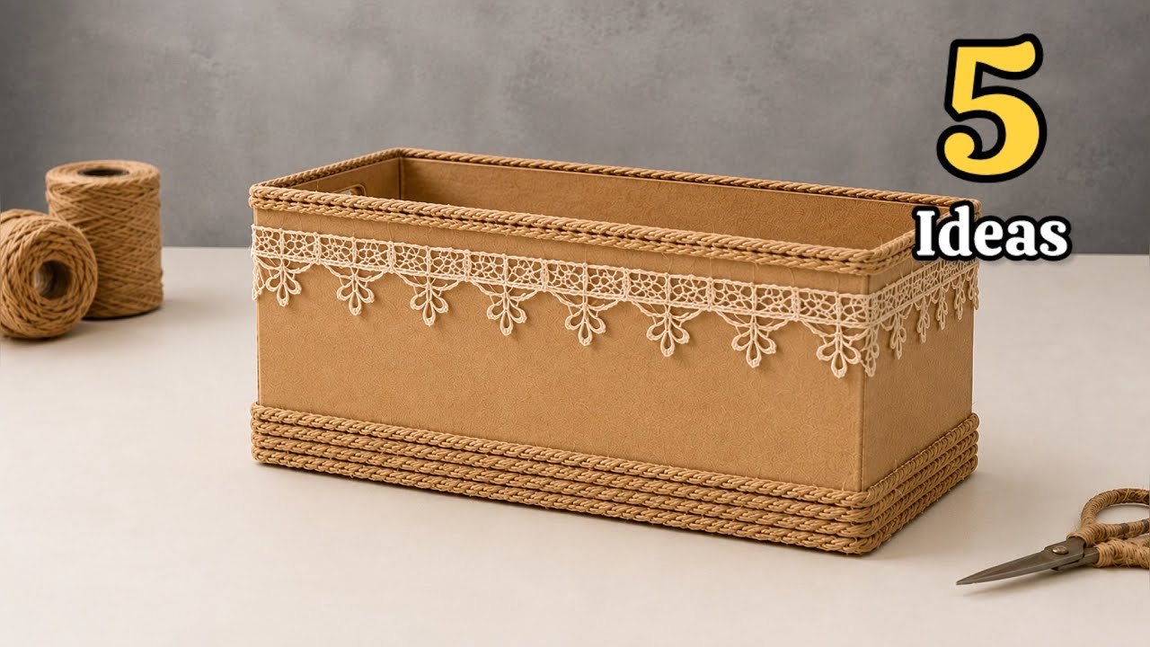 Super Beautiful but Low-Cost!!5 Best DIY Space-Saving Craft Ideas from Waste Material ♻️😍