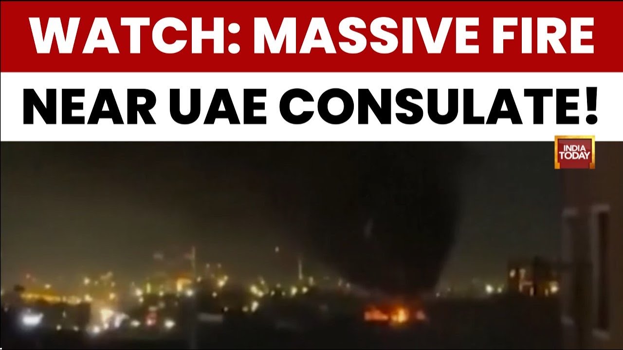 UAE Iran War: UAE Consulate Targeted In Northern Iraq; Massive Fire, Dark Smoke Caught On Camera