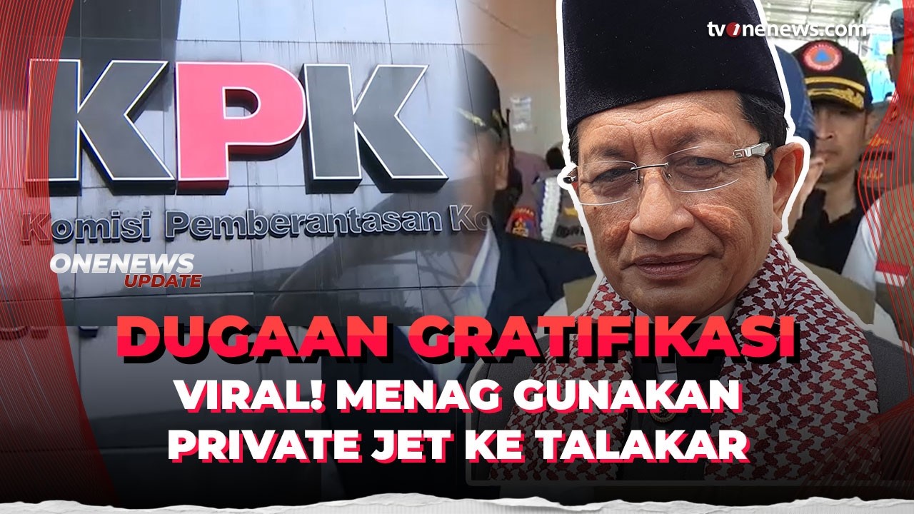 KPK Minta Menag Nasaruddin Klarifikasi soal Penggunaan Jet Pribadi | OneNews Update