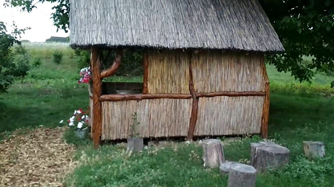 Беседка своими руками из дерева и камыша.Беседка в рустикальном стиле.DIY gazebo