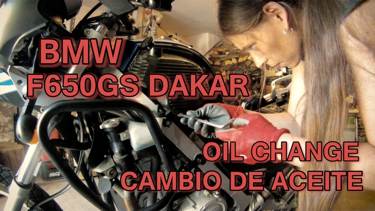 Cambio de aceite Bmw F650Gs Dakar / Oil change Bmw F650Gs Dakar