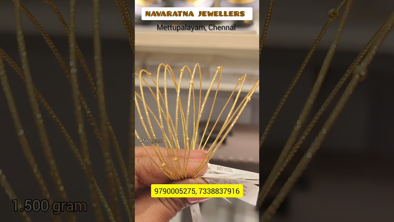 NAVARATNA JEWELLERS // 1.500 gr gold bangles restocked #lightweight
