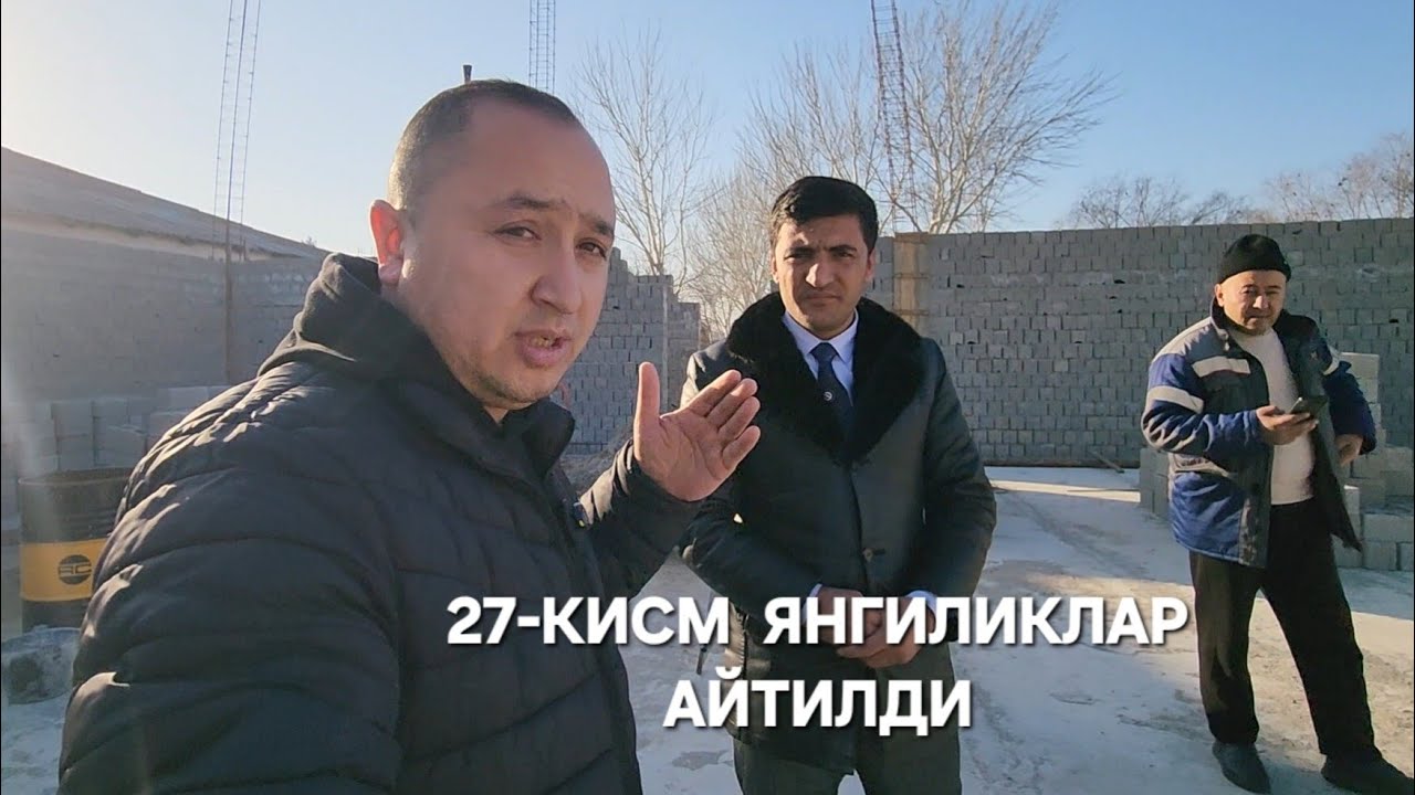 ЗАРЗАМИН БИНОСИ 27-КИСМ  ЯНГИ ПЛАНЛАР ХАКИДА 