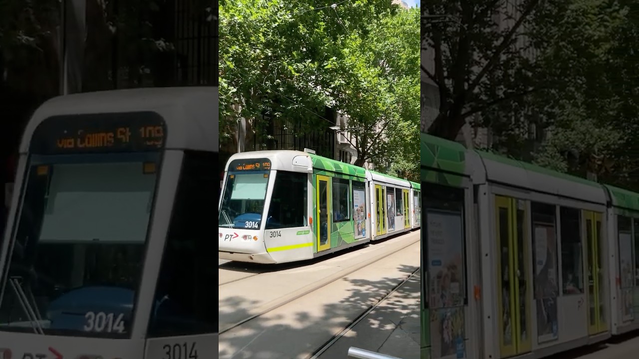C-Class #Melbourne #Tram (Alstom Citadis 202) - Departing from Town Hall (Route 109, Stop 6) #shorts