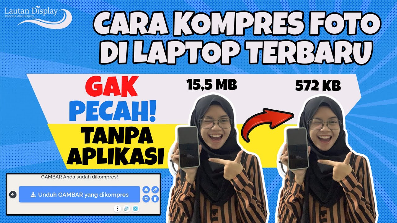🔵 GRATIS‼️ CARA KOMPRES FOTO DI LAPTOP | CARA MENGECILKAN UKURAN FOTO JPG