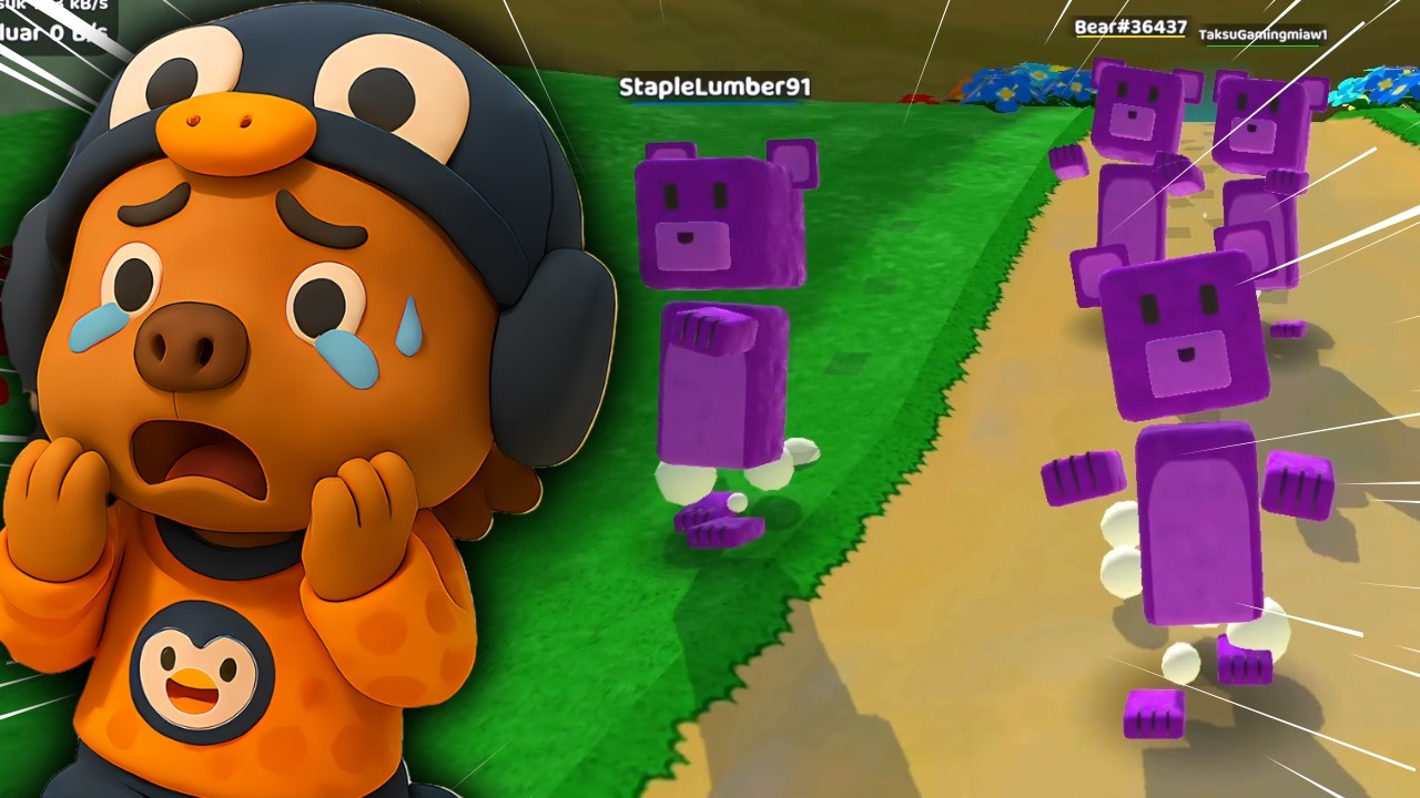 Para Beruang Ungu Zombie Menyerang Desa?! Super Bear Adventure Gameplay