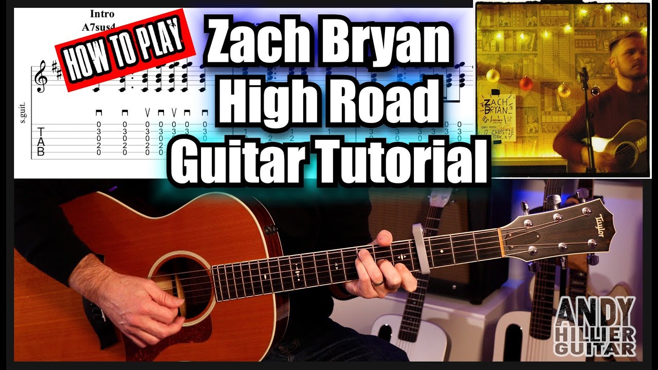 Zach Bryan High Road Guitar Tutorial | Easy Chords & Strumming Lesson