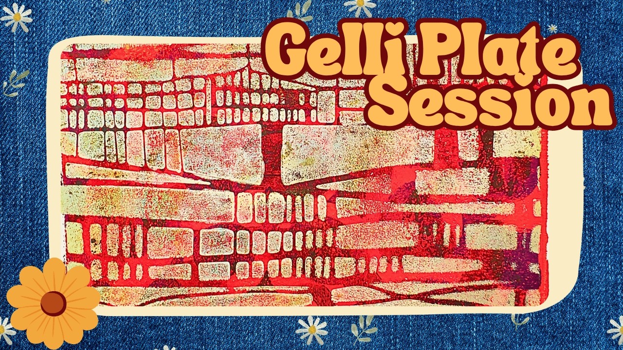 Relaxing Gelli Plate Prints – Texture & Stencil Flow