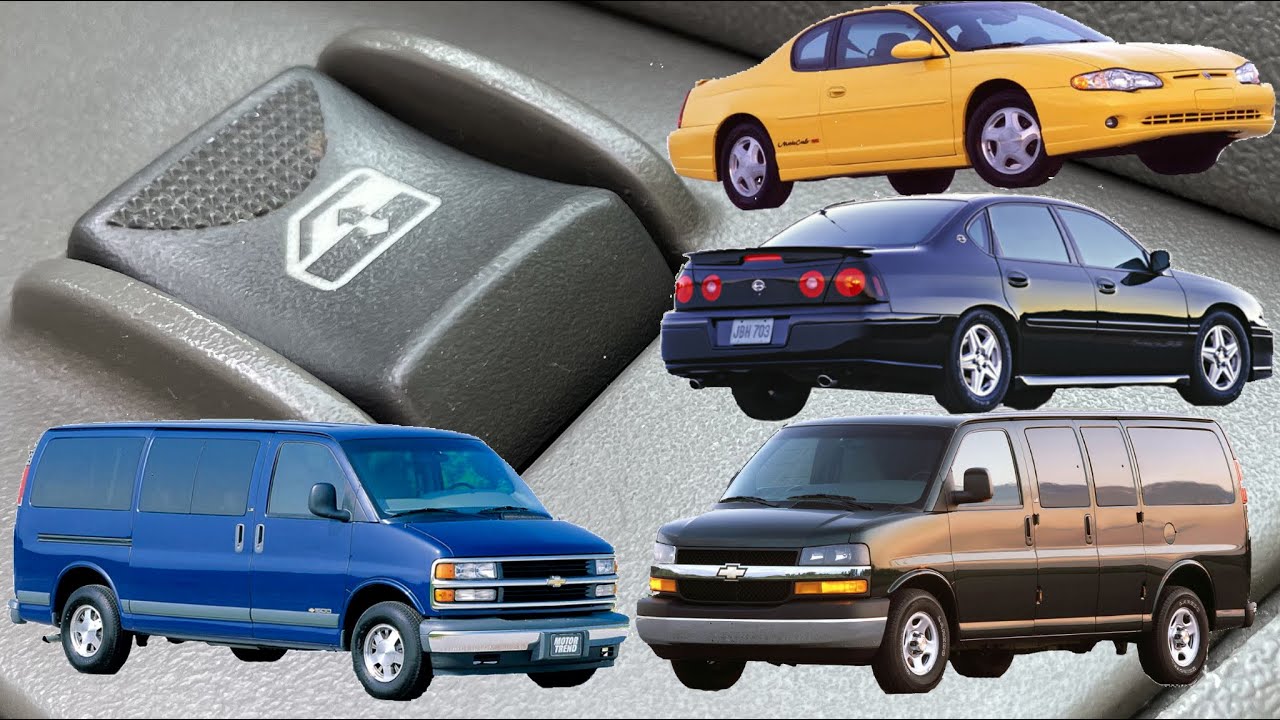 Window switch repair (Easy DIY) GM vans / Impala / Monte Carlo.