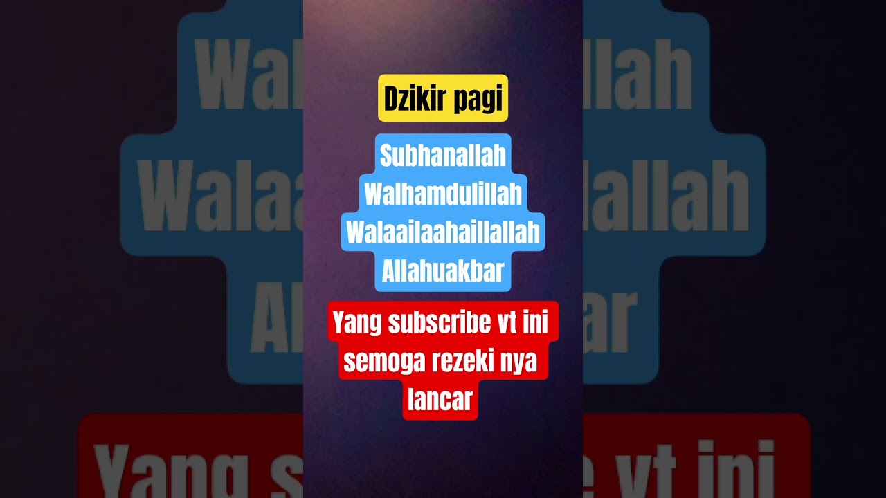 dzikir pagi 