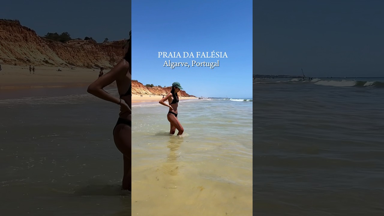 Welcome to the World&rsquo;s best beach! Praia da Fal&eacute;sia, in Algarve, Portugal 🇵🇹 #portugal #algarve