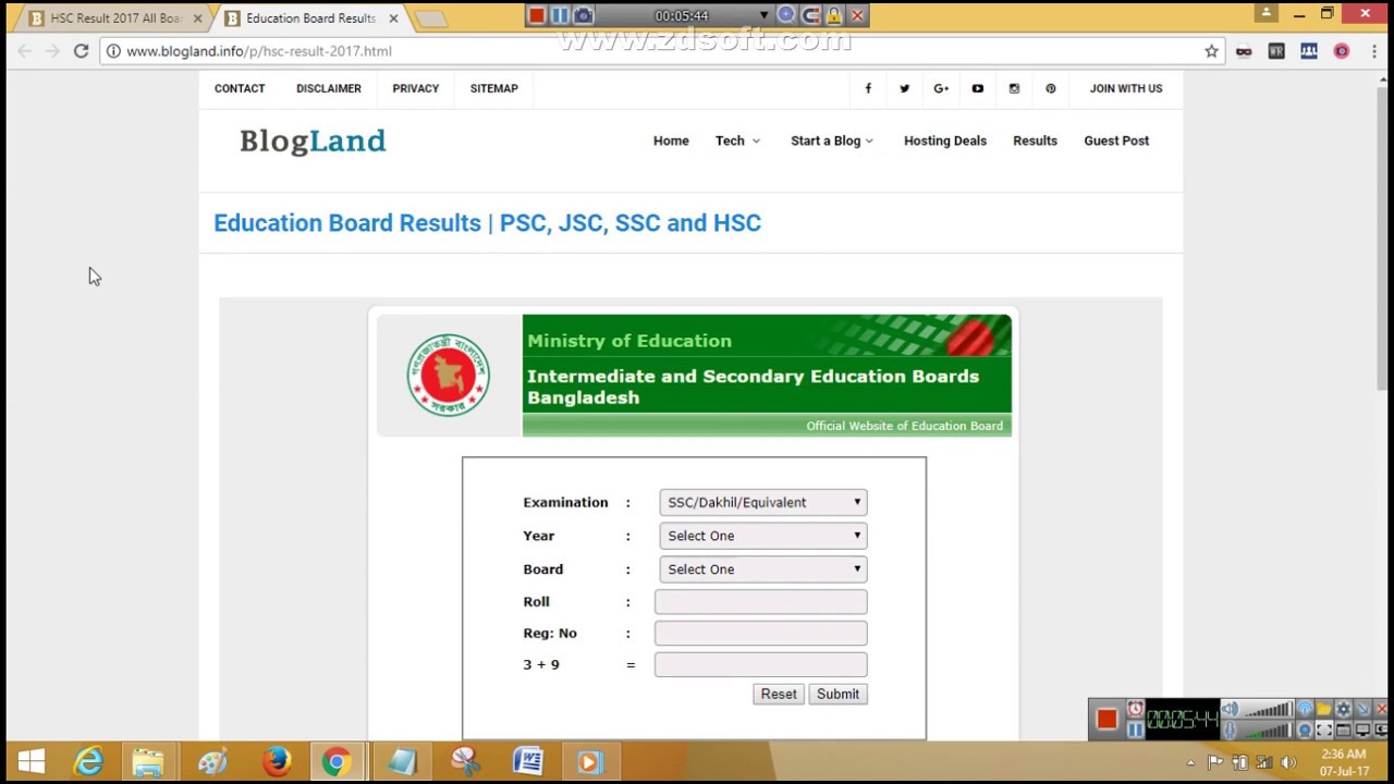 HSC RESULT 2017 Education Board Results Bangladesh