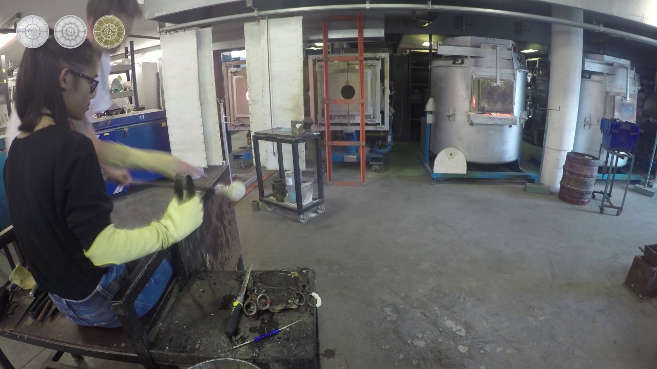 TCDT Student makes her own glass sculpture!