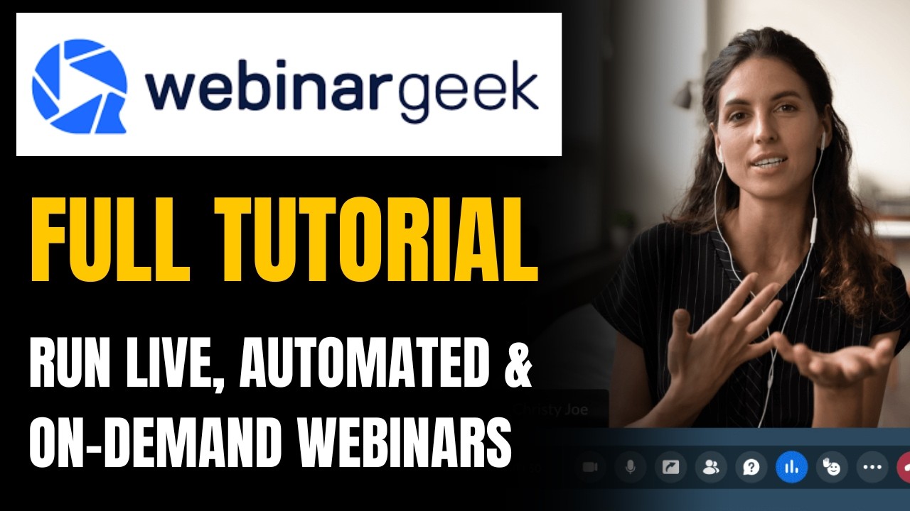 WebinarGeek Tutorial: The All-In-One Webinar Software Live, Automated & On-Demand Webinars