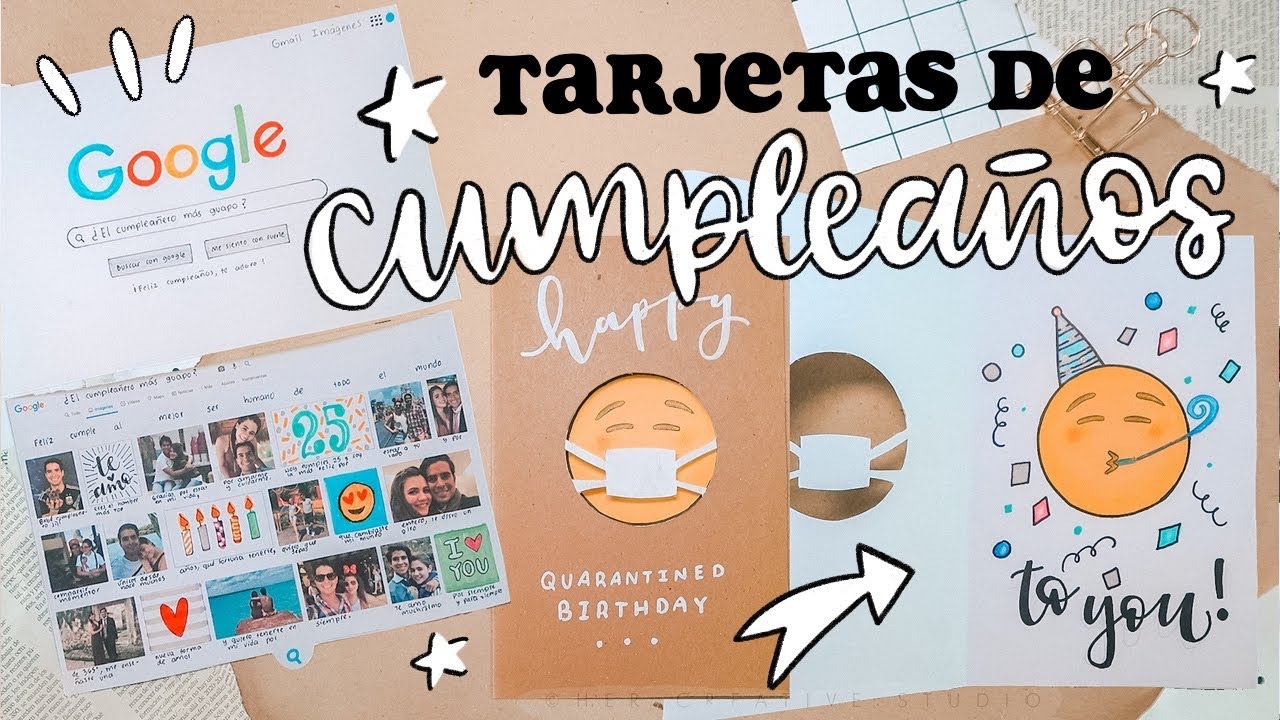 3 tarjetas de CUMPLEAÑOS! (Súper originales) ✄ Barbs Arenas Art!