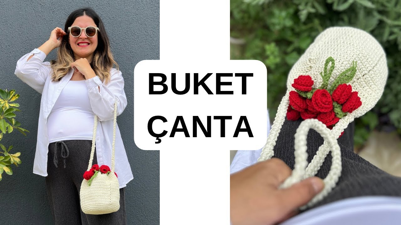 BUKET ÇANTA YAPIYORUZ 💐 #crochet