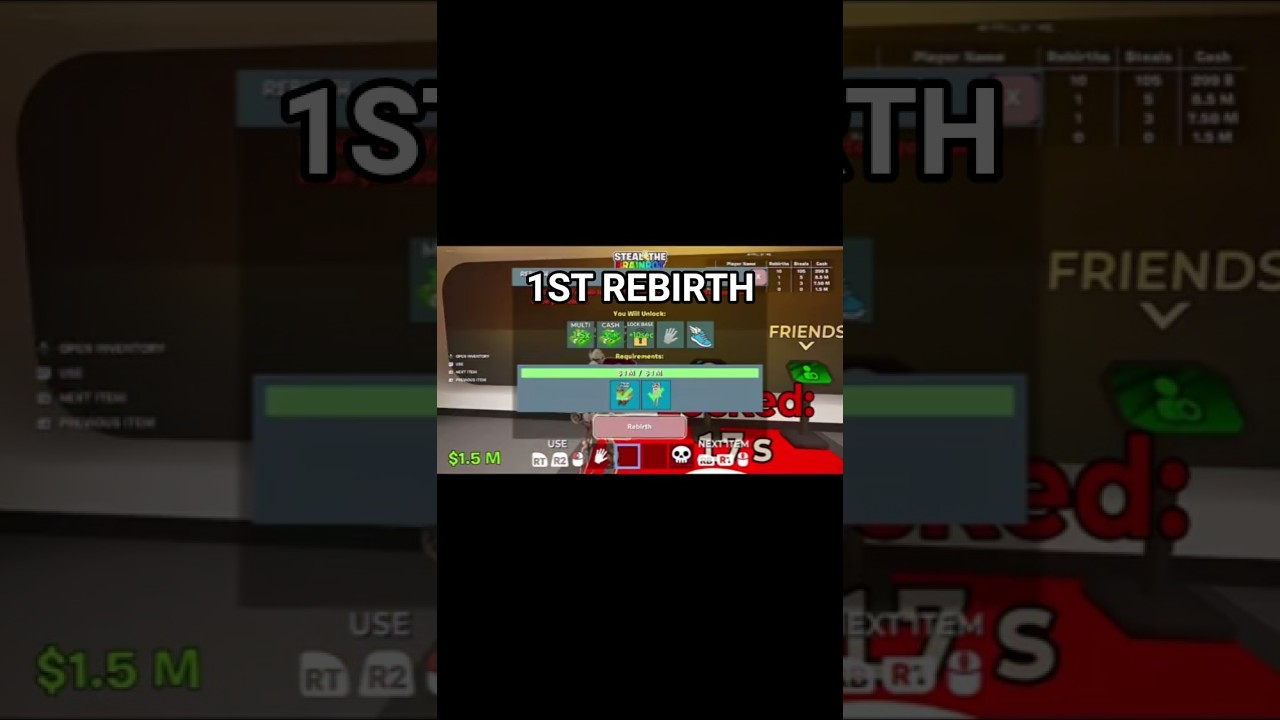 How To Get 1st Rebirth FAST In Steal The Brainrot (Fortnite) 