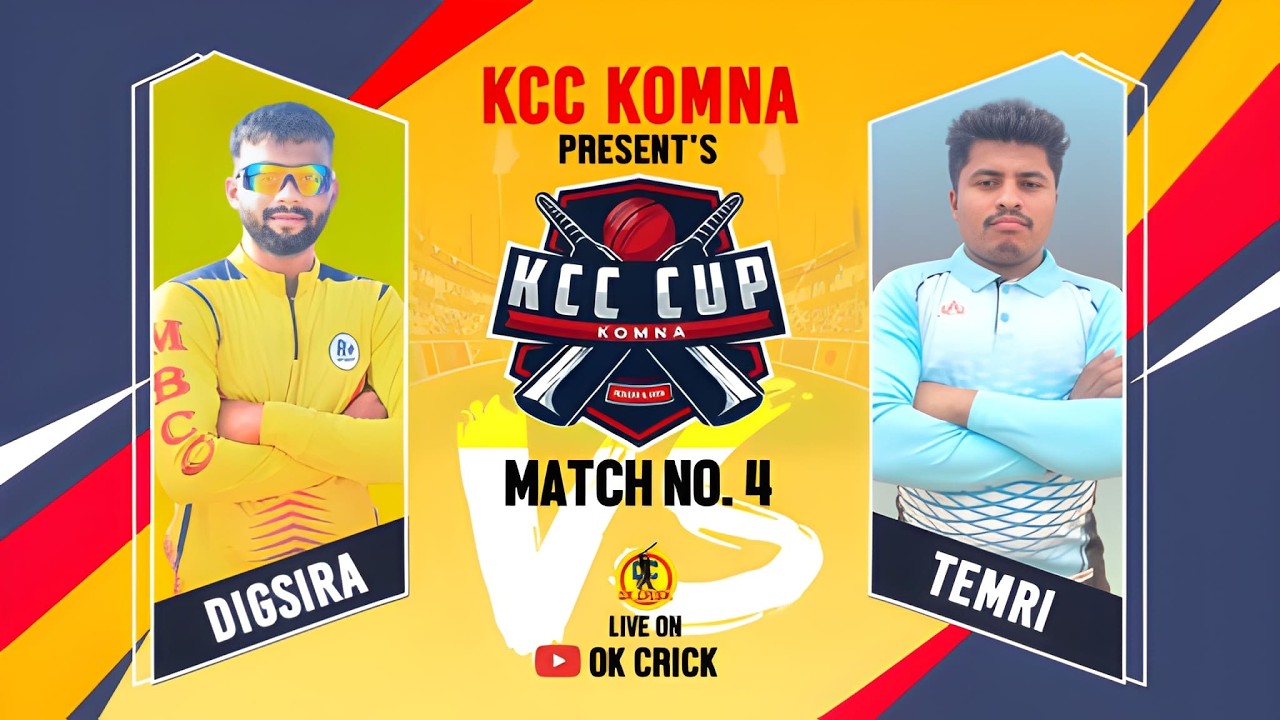 🔴LIVE: KCC CUP SEASON 5, 2026 KOMNA | DIGSIRA vs TEMRI | MATCH NO. 4 | OK CRICK