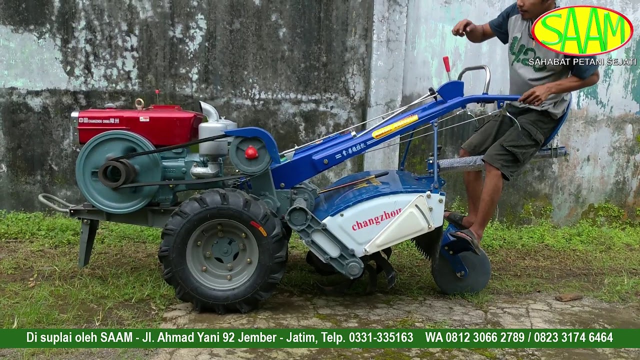 TRAKTOR RODA DUA TIPE SAAM DF151 LENGKAP DENGAN ROTARY DAN TEMPAT DUDUK