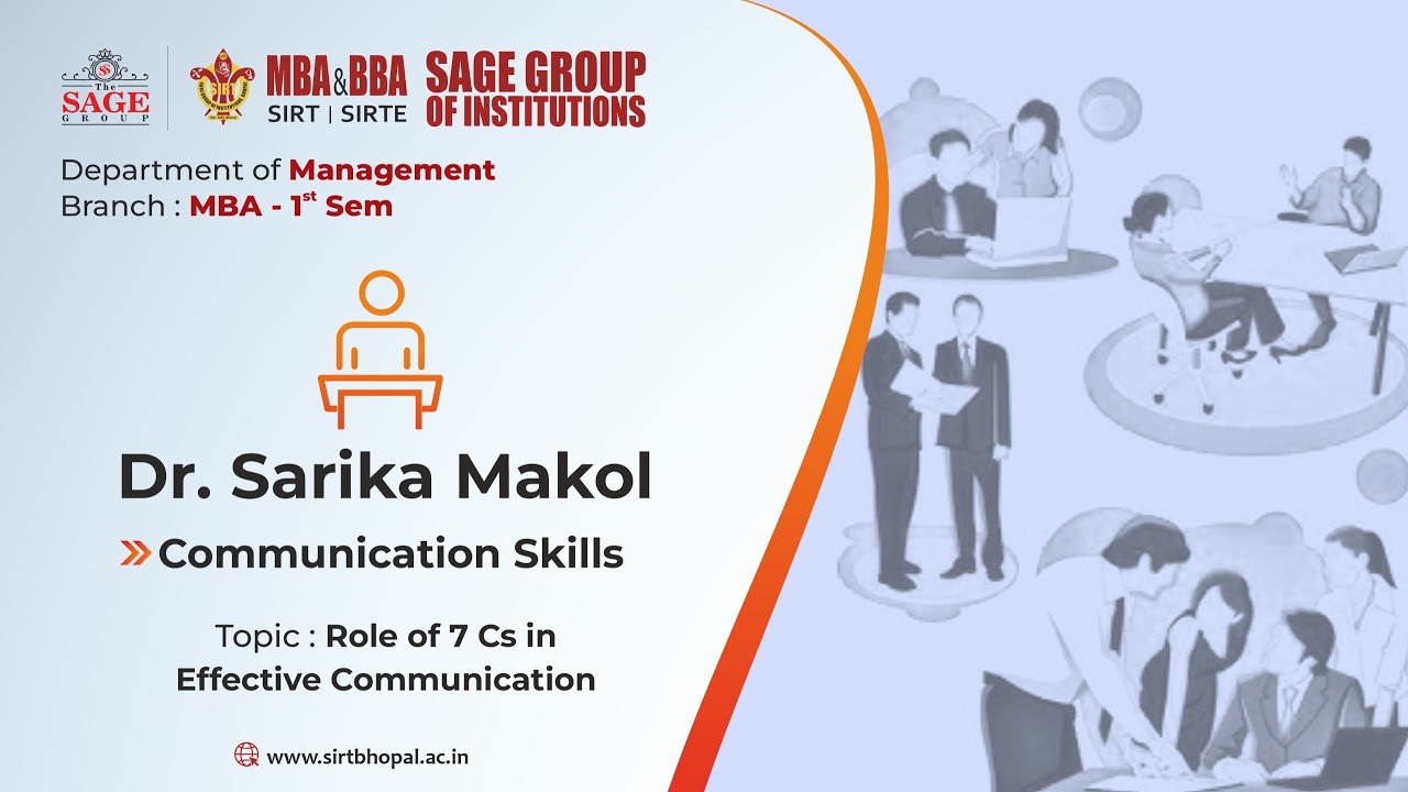 Role of 7 Cs in effective communication