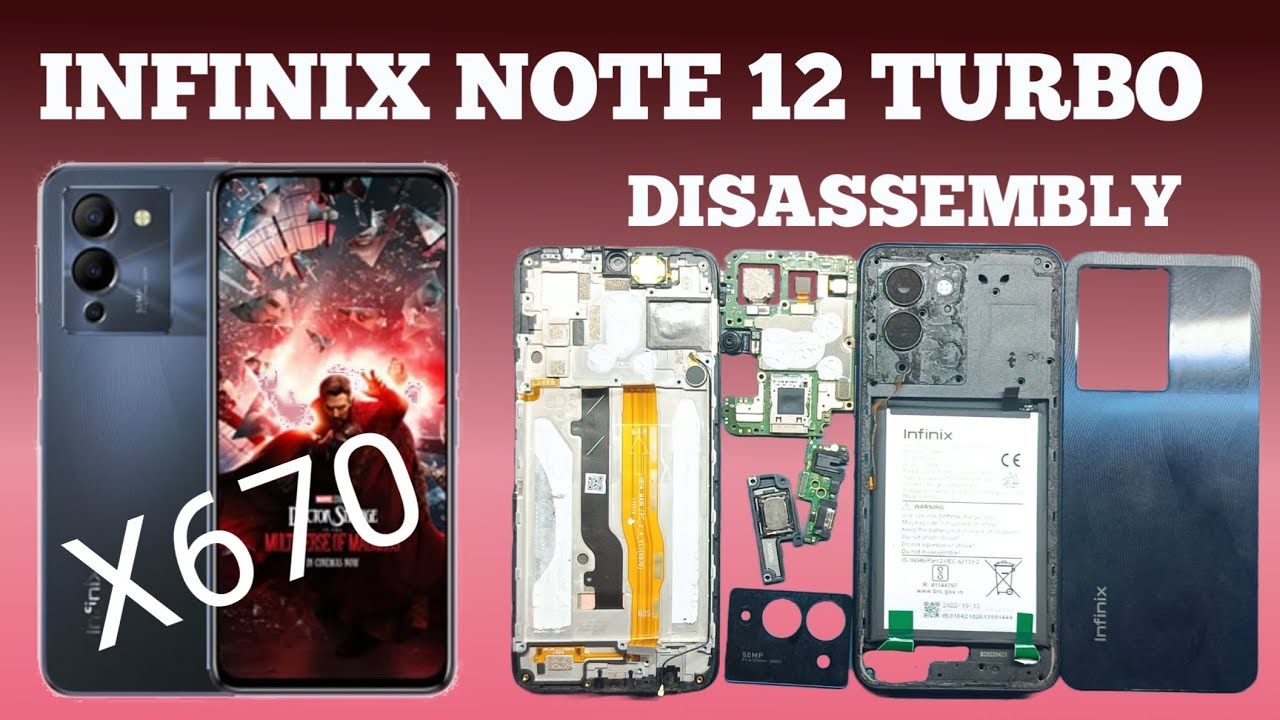 Infinix Note 12 Turbo X670 Disassembly Teardown How To Open | Mobile Screen LCD Display Replacement
