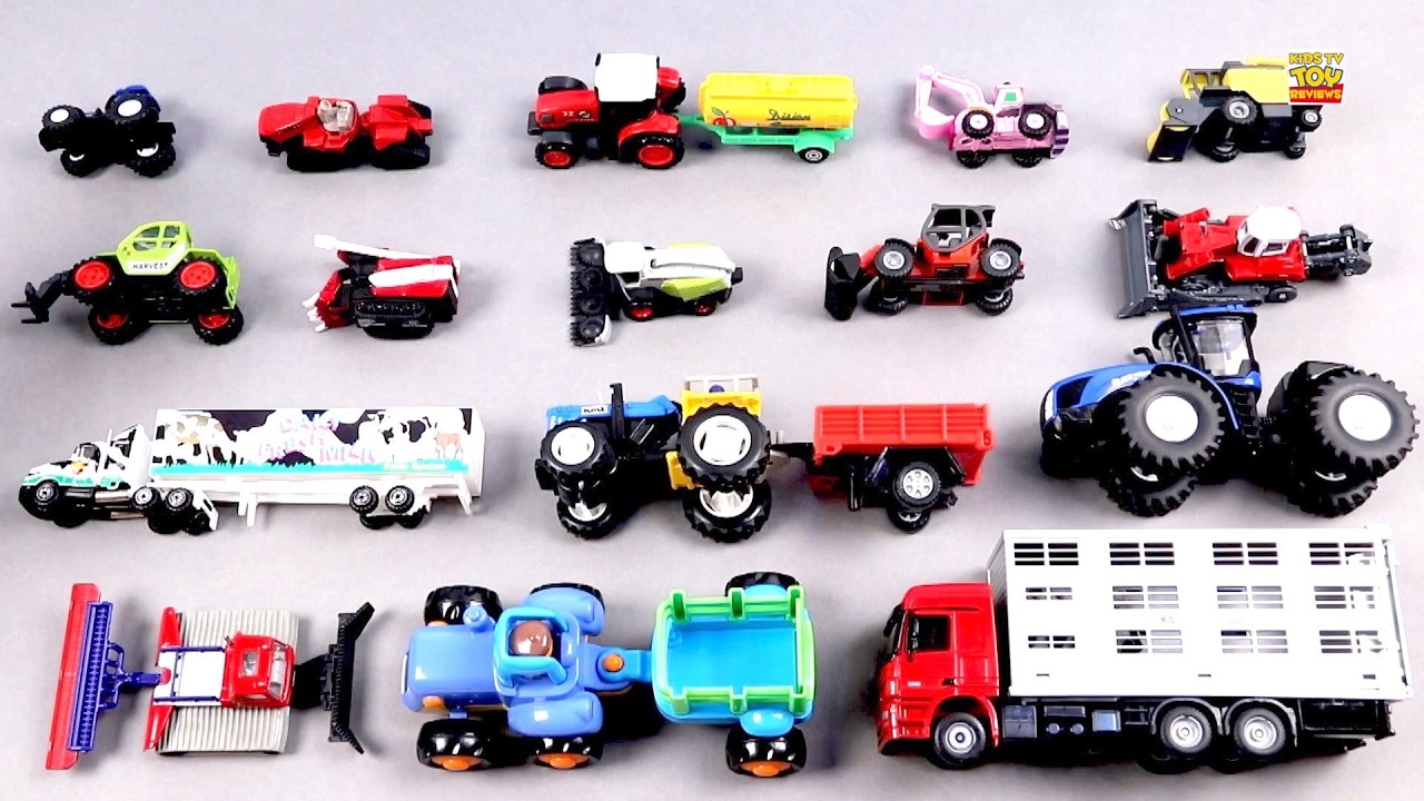 Learn Names & Uses of Farm Vehicles for Kids