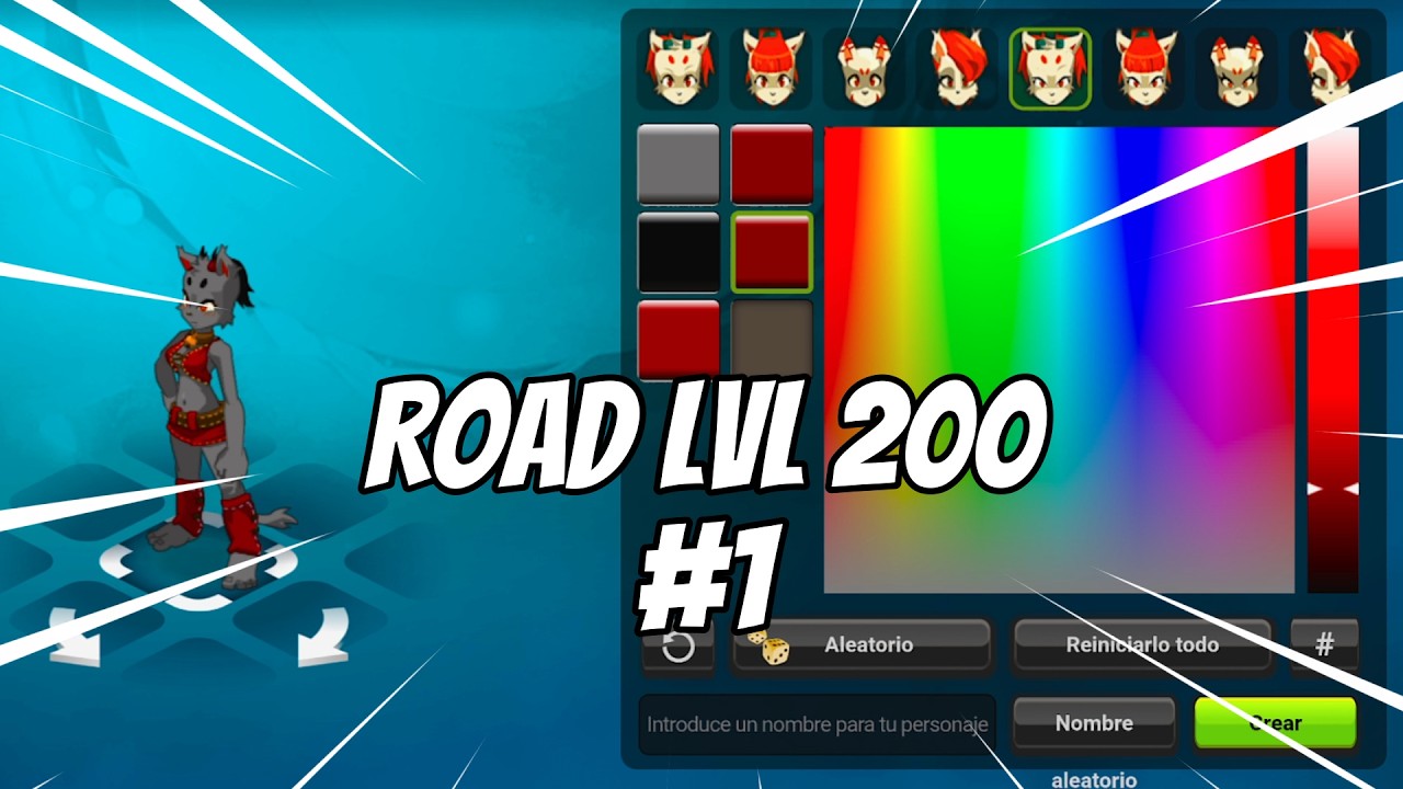 NUEVO PERSONAJE 🐱🎲 ROAD LVL 200 👑  ¡en KOLISEO!