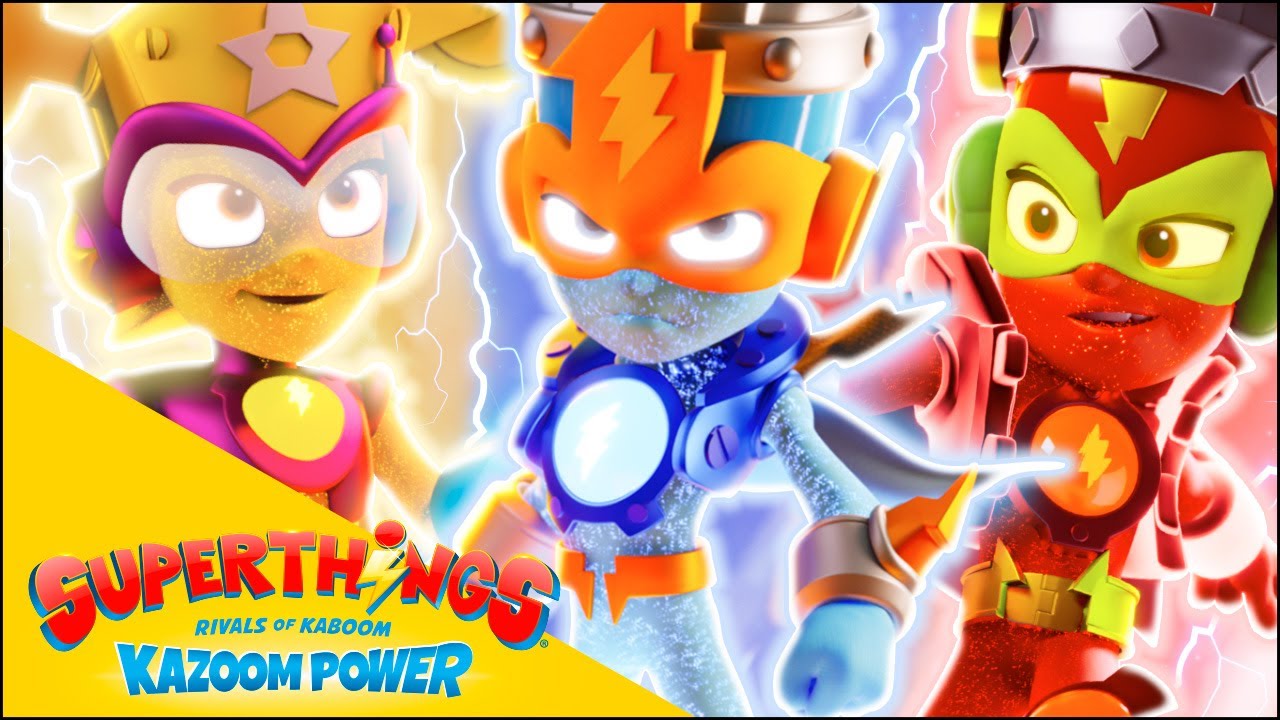 KID KAZOOM, KID FURY y MULTY… ¡Evolución Kazoom!⚡SUPERTHINGS ⚡ Dibujos para NIÑOS