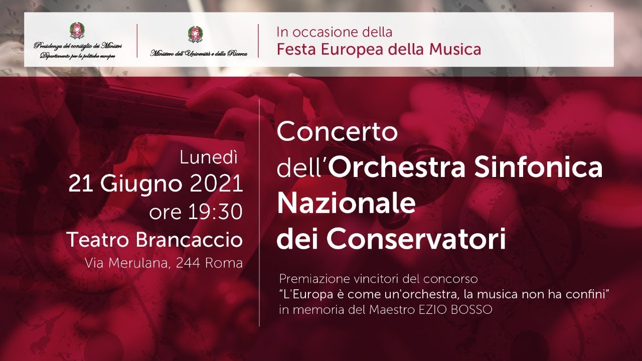Ministero dell'Università e della Ricerca - Festa Europea della Musica