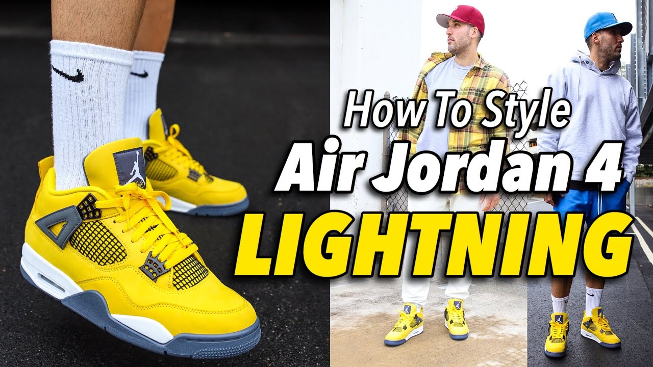 HOW TO STYLE - AIR JORDAN 4 "LIGHTNING" SNEAKERS
