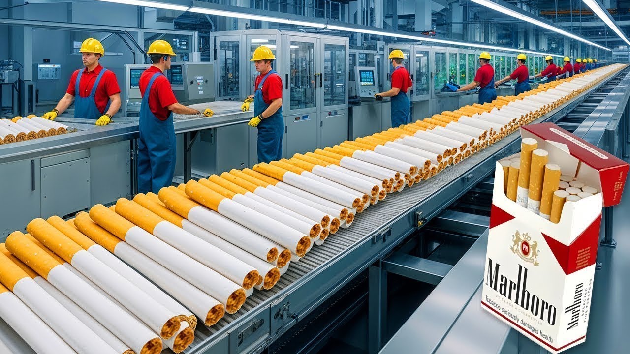How Marlboro Cigarettes Are Made | Inside a Massive Cigarette Factory | Process Lab
