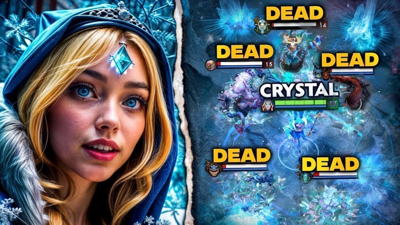 +100% More Magic Damage Crystal Maiden 7.40b🔥🔥🔥24 Kills Rampage | Dota 2 Gameplay