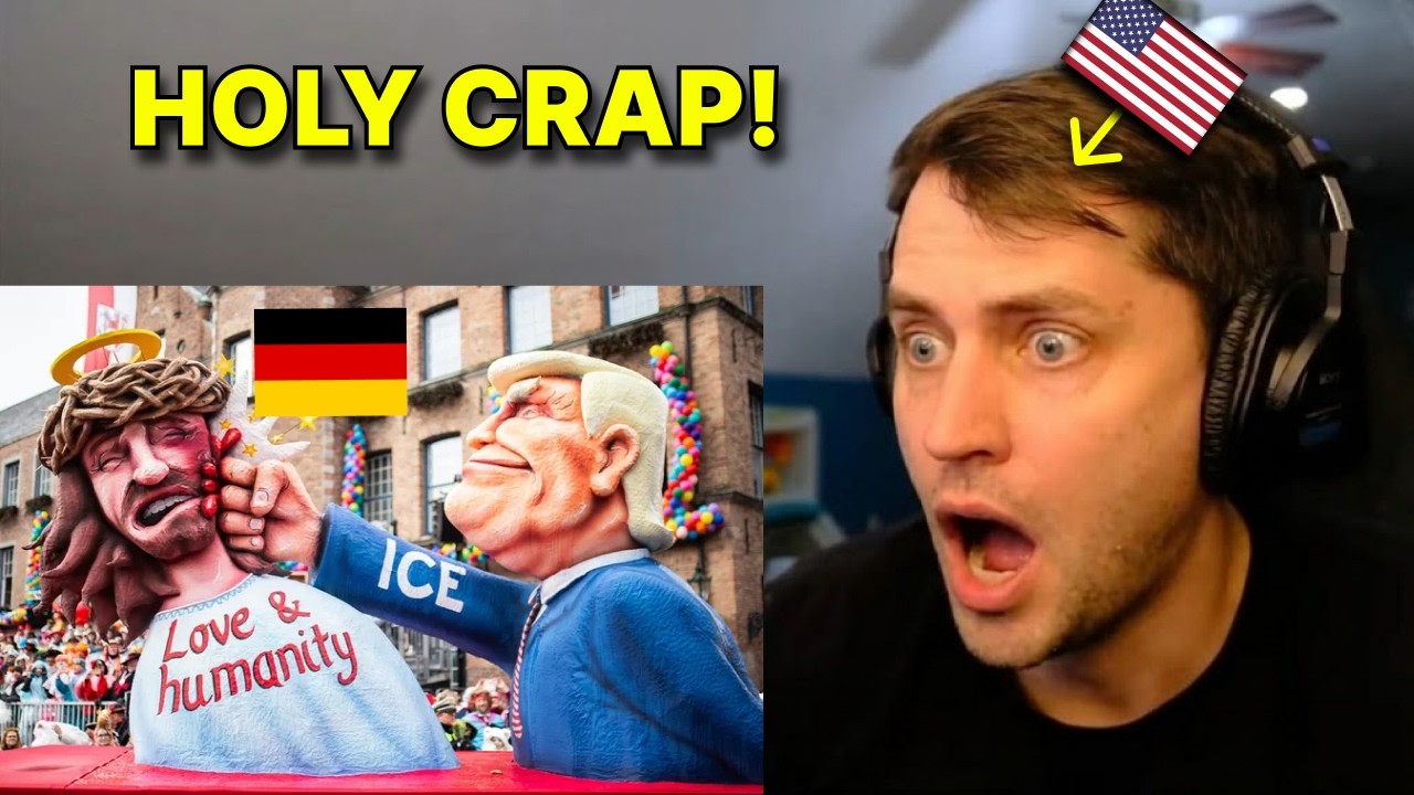 American reacts to Germany TRASHES Trump at Carnival