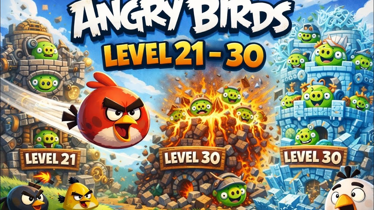 Angry Birds Friends || Level 21 - 30 #angrybirds #angrybirdsfriends #game 