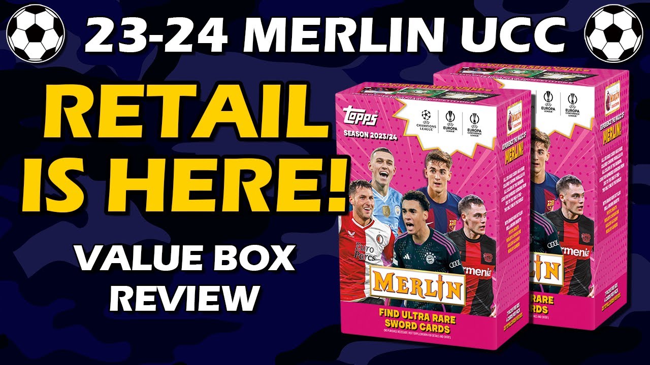 ВРЕМЯ БЛАСТЕРОВ! Обзор футбольной команды Topps Merlin UCC Value Box 2023-24
