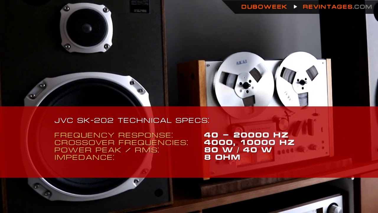 JVC SK 202 Speakers Live Sound Demo