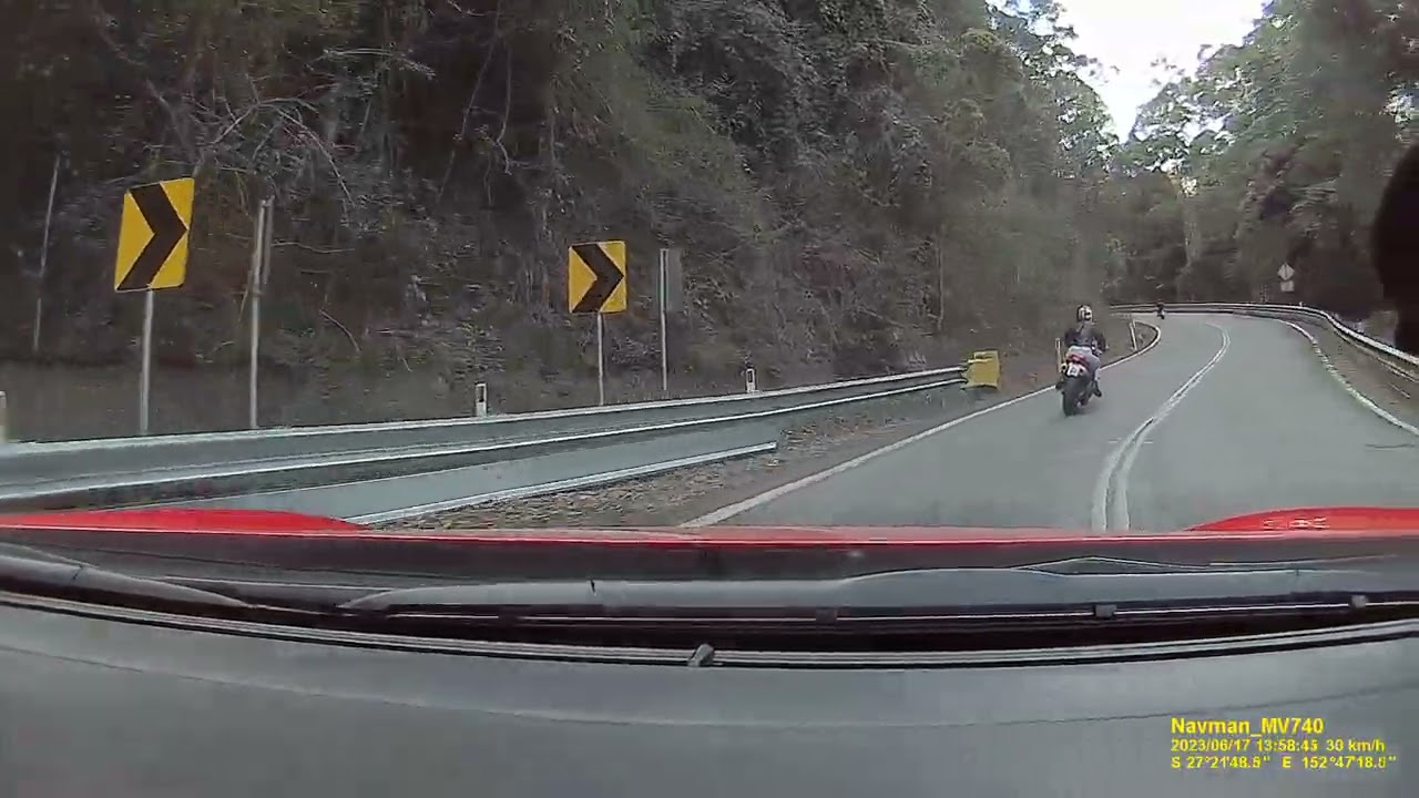 mt glorious drive in BRZ ruined by slow biker