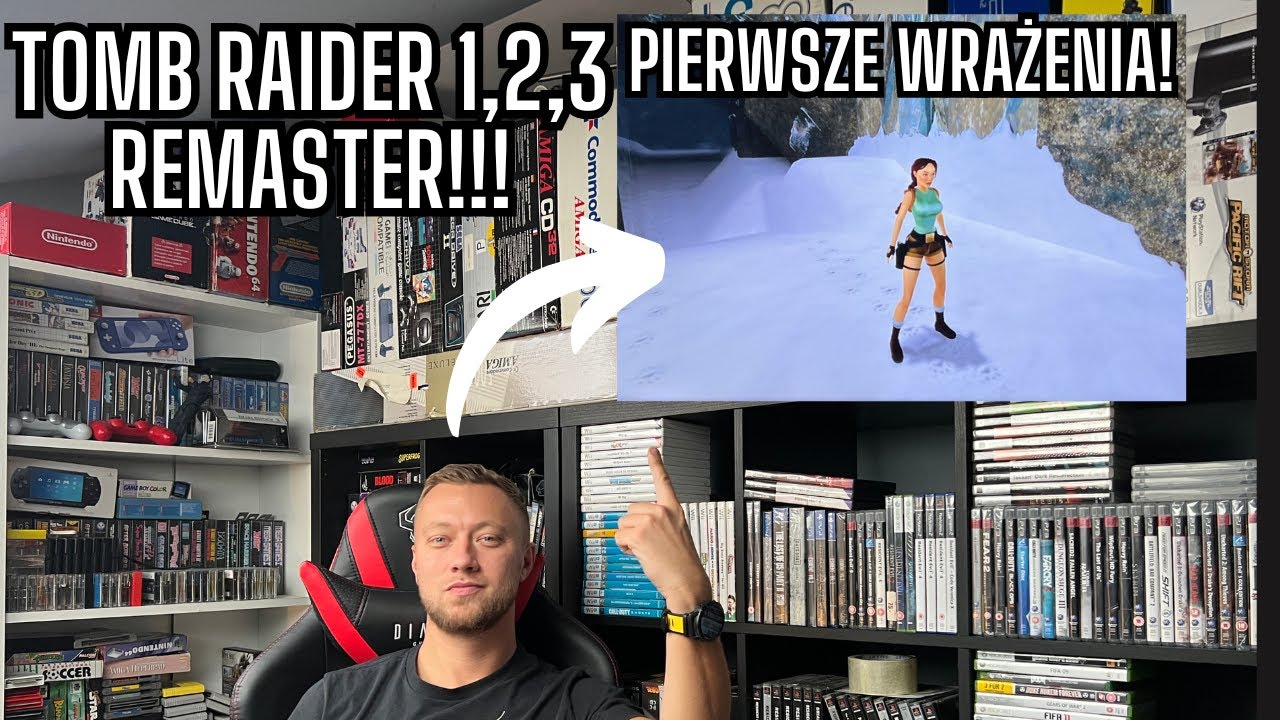 TOMB RAIDER 1,2,3 REMASTER porównanie wersji PlayStation 5 vs PlayStation 1 PSX - pierwsze wrażenia.
