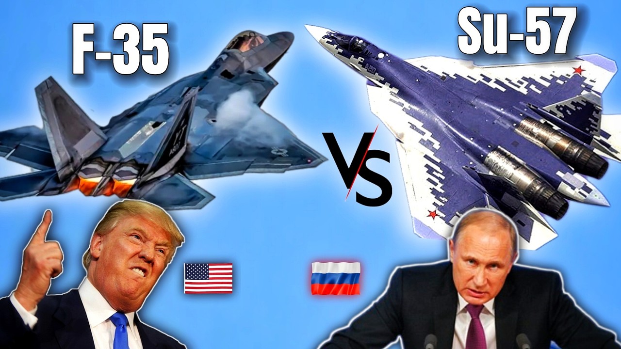 SU-57 vs F-35: Ni iyihe ifite IMBARAGA Mumirwanire Mu Kirere BIHAMBAYE?