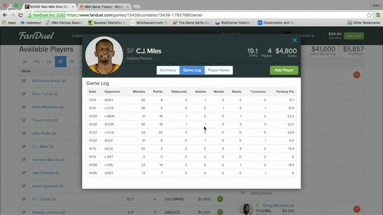 FanDuel NBA Strategies: Tips for Playing Cash Games